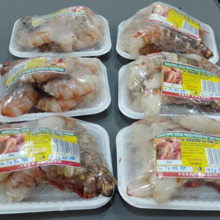 CLEANED JUMBO PRAWNS 500G